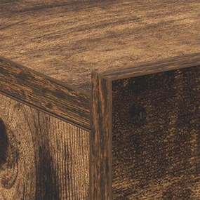 Mesa cabeceira suspensa 40x30x15cm derivados madeira cor fumado