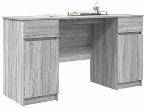 Mesa vidaXL Cinzenta Sonoma 140x49x76 cm Madeira engenheirada