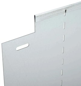 Bordas de Grama vidaXL 30 pcs 25x100 cm Aço Galvanizado Flexível