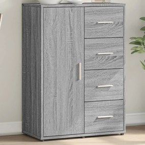 vidaXL Aparador 60x31x84 cm derivados de madeira cinzento sonoma