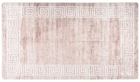 Tapete lavável antiderrapante 190x300 cm bege