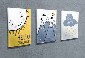 Pintura Decorativa em Tela UDC04 – Multicolor – 30 x 40 cm (3 Peças)