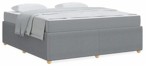 Estrutura da Cama Outros Cinzento-claro 180 x 200 cm tecido