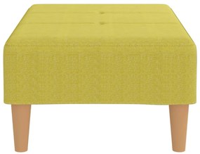 Apoio de pés 78x56x32 cm tecido verde