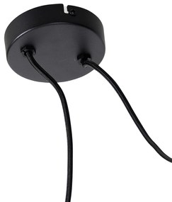 Candeeiro de suspensão preto 2 luzes - Cava