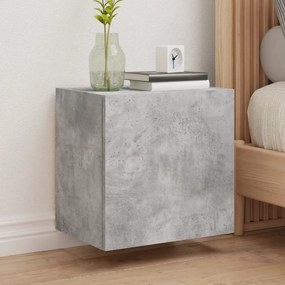 vidaXL Móvel parede p/ TV 40,5x30x40cm derivados madeira cinza cimento