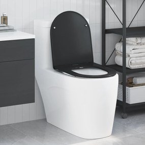 Assento de Vaso Sanitário com Liberação Rápida - Duroplast, Preto