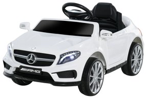 HOMCOM Carro Eléctrico Mercedes Benz GLA para Crianças acima de 3 Anos com Controlo Remoto MP3 USB Luzes e Sons 100x58x46cm Branco | Aosom Portugal