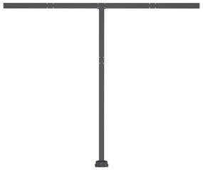 Toldo retrátil manual com LED 300x250 cm cor creme