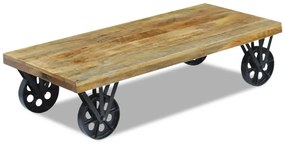 Mesa de centro madeira de mangueira 120 x 60 x 30 cm