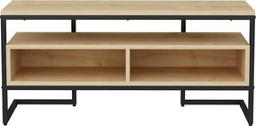 TV Stand Merrion – Preto Carvalho – 110 cm x 35 cm x 49,9 cm