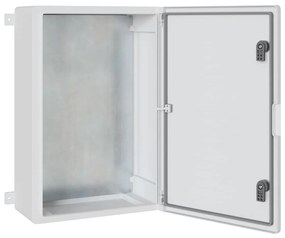 Armário de Controle IP65 à Prova d'Água Cinza 40x20x60 cm Plástico ABS