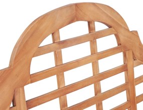Banco de jardim 127x58,5x92,5 cm madeira de teca maciça