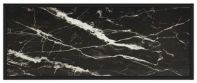 Móvel de TV 100x40x40 cm vidro mármore preto