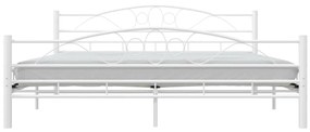 Estrutura de cama 180x200 cm metal branco