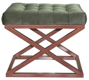 Pouffe Capraz – Copper Green – 50x42x40 cm