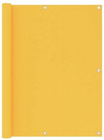 vidaXL Tela de varanda 120x300 cm tecido Oxford amarelo