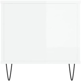 Mesa centro 90x44,5x45 cm derivados de madeira branco brilhante