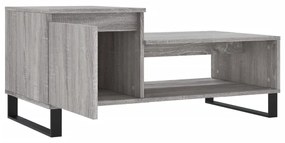 Mesa de centro 100x50x45 cm derivados madeira cinzento sonoma