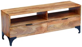Móvel TV madeira de mangueira 120x35x45 cm