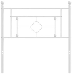Cabeceira de cama 100 cm metal branco