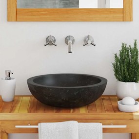 Lavatório 40x12 cm mármore preto