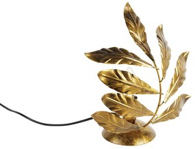 Candeeiro de mesa vintage dourado antigo 25 cm - Linden Clássico / Antigo