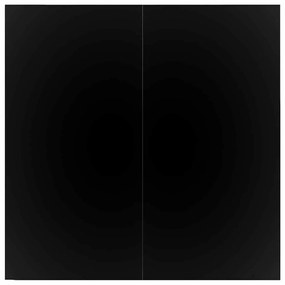 Conjunto de sala de jantar 3 pcs Cinza claro e preto