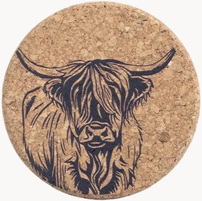 Bases para copos Highland Cow, conjunto de 6