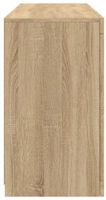 Aparador com luzes LED 123x37x67 cm carvalho sonoma