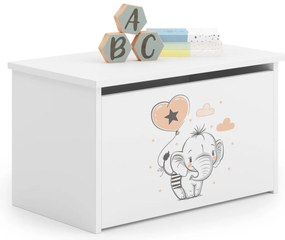 Báu de brinquedos branco Daria - elefante