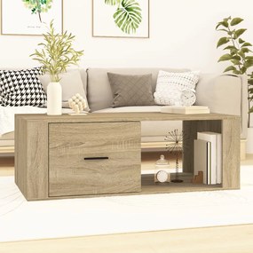 Mesa de centro 100x50,5x35 cm derivados madeira carvalho sonoma
