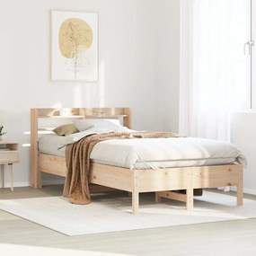 vidaXL Cama sem colchão 100x200 cm madeira de pinho maciça