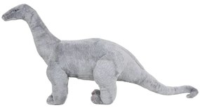 Brinquedo de montar dinossauro braquiossauro peluche cinza XXL