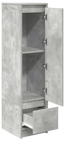 Aparador alto 29,5x34x119,5cm deriv. madeira cinza cimento