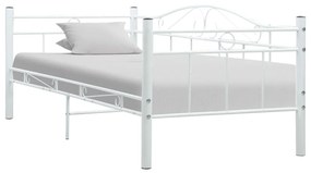 286136 vidaXL Estrutura sofá-cama 90x200 cm metal branco