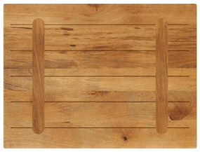 Tampo de mesa retangular 70x50x2,5 cm mangueira maciça