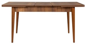 Conjunto de Mesa de Jantar Extensível Vina – Nogueira e Cinza – Mesa 1