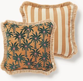 Almofada reversível artesanal para exterior Laura