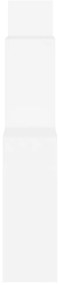 Estante de parede cúbica 80x15x78,5 cm deriv. de madeira branco