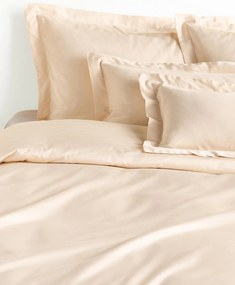 Capa de edredão em cetim de algodão Premium