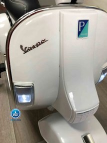 Moto criança eletrica Vespa Clássica Piaggio PX-150 12V Branca