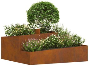 Vasos e Plantadeiras Aço Corten Grande Durável
