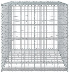 Cesto gabião com cobertura 150x100x100 cm ferro galvanizado