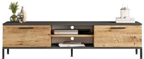 Móvel TV RL1 – Pinho Atlântico e Antracite – 160 cm x 39,1 cm x 35 cm