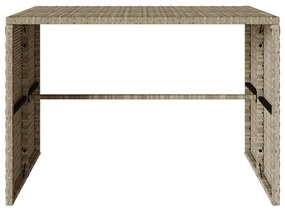 3 pcs conjunto de jantar p/ jardim c/ almofadões cinzento claro