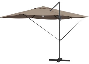 Guarda-sóis Cantilever - Taupe Taupe Tecido Grande
