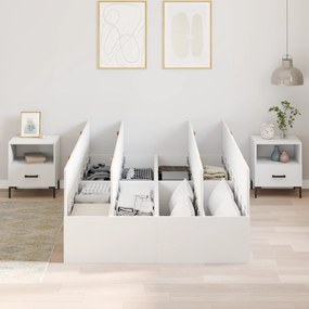 Cama de Armazenagem vidaXL Branca 120x190 cm
