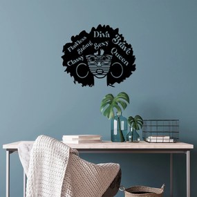 Acessório Decorativo de Parede Diva – Preto – 58 x 70 cm