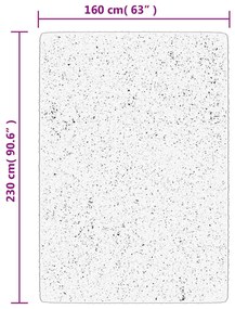 Tapete shaggy de pelo alto PAMPLONA 160x230 cm cinzento